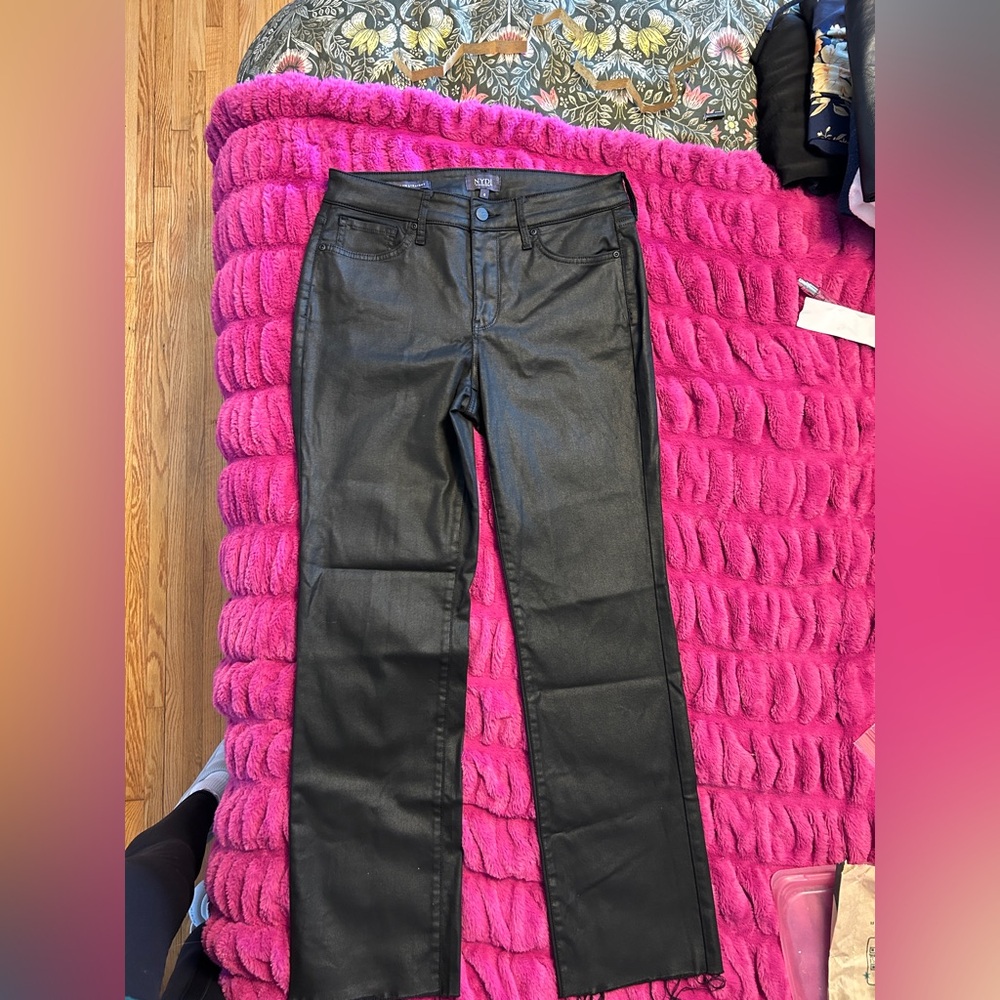 NYDJ Coated Marilyn Straight Jeans